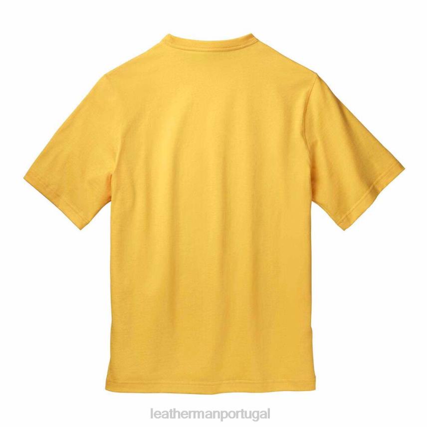 vestuário Leatherman camiseta de manga curta com emblema Heritage amarelo 8HHD93 - Image 3