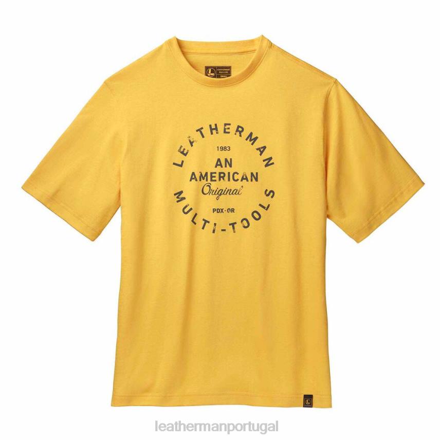 vestuário Leatherman camiseta de manga curta com emblema Heritage amarelo 8HHD93 - Image 1
