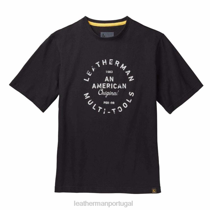 vestuário Leatherman camiseta de manga curta com emblema Heritage preto 8HHD94 - Image 1