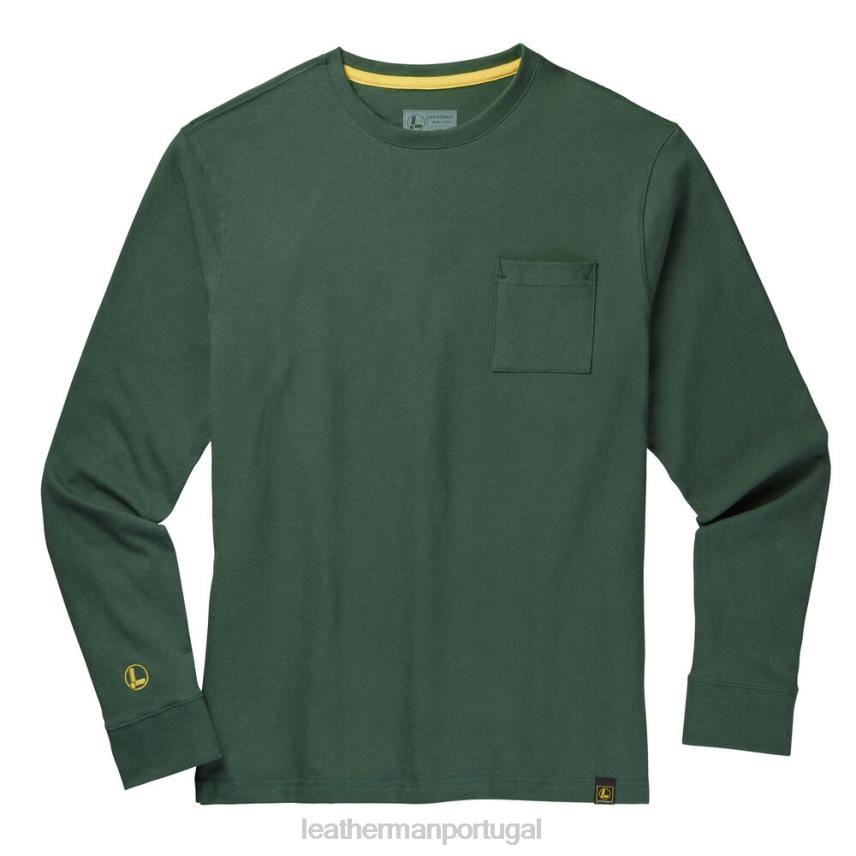 vestuário Leatherman camiseta de manga longa com carimbo de marca verde 8HHD92 - Image 3