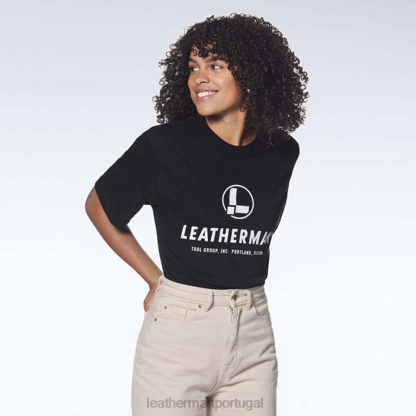 vestuário Leatherman camiseta manga curta com logo no peito preto 8HHD106 - Image 2